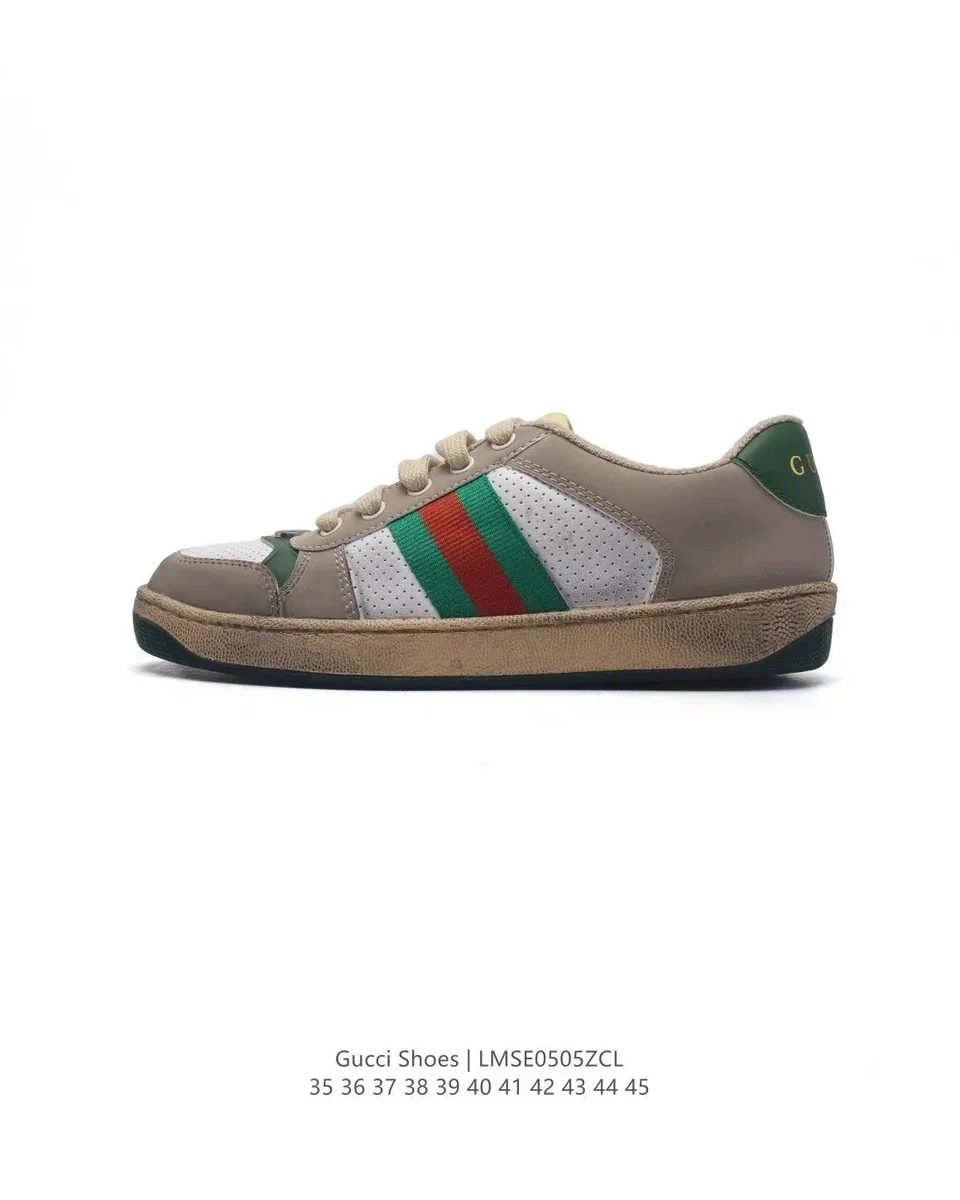 Gucci Gucci Beige Web Stripe Sneakers Beige - 1