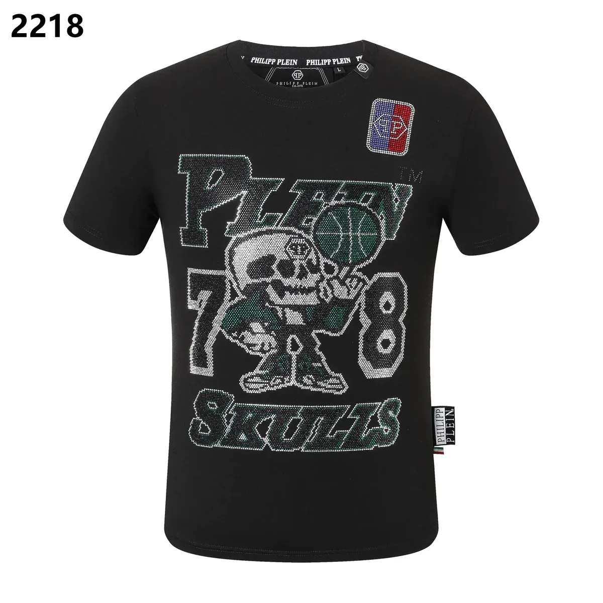 Philipp Plein Philipp Plein Skulls 78 Black T-Shirt Black - 1