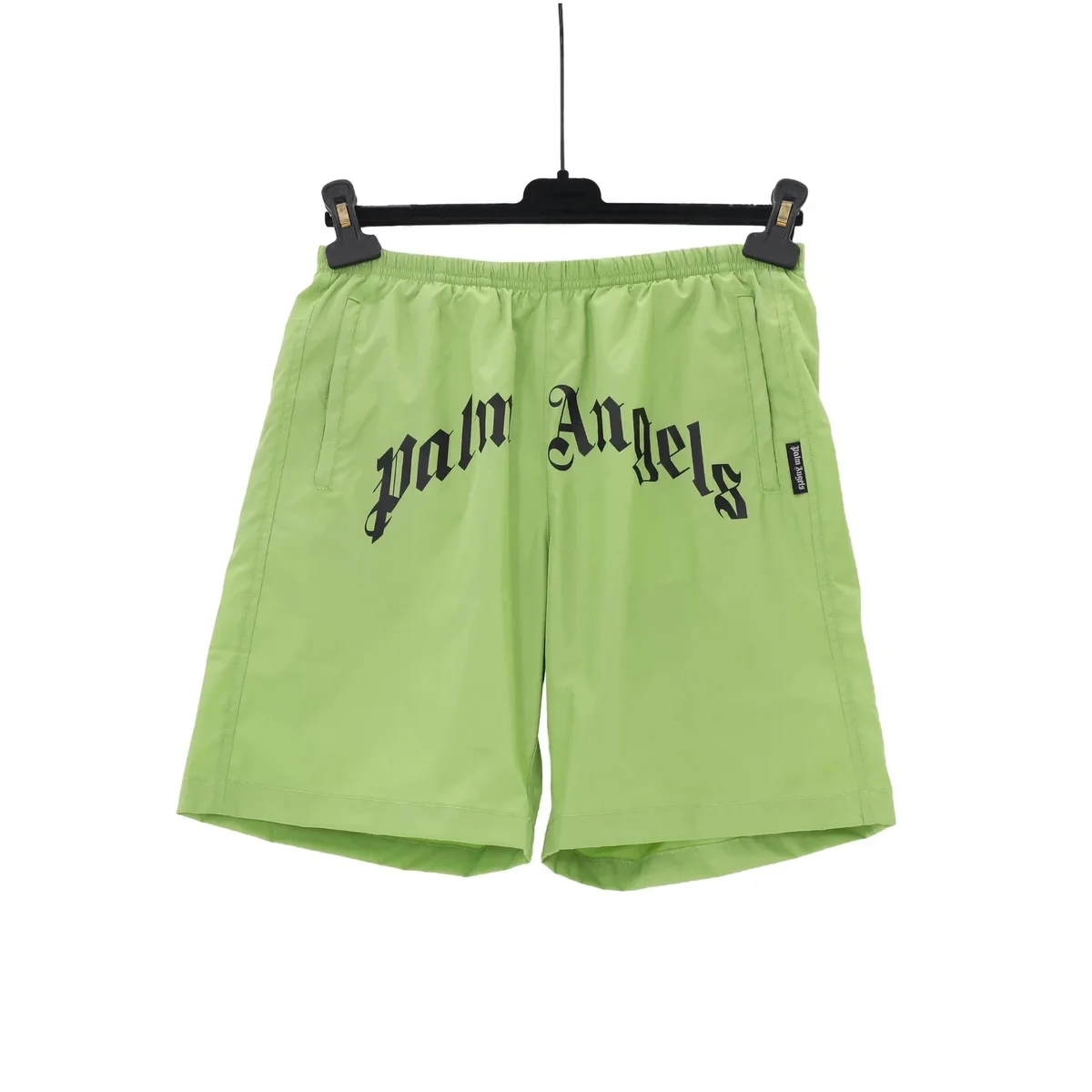 Palm Angels Palm Angels Bear Shorts Lime Green Green - 1