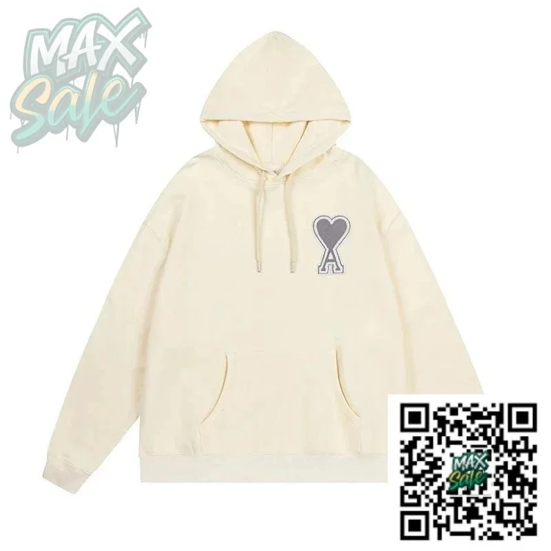 Acne Studios Acne Studios Face Hoodie Cream Cream - 1
