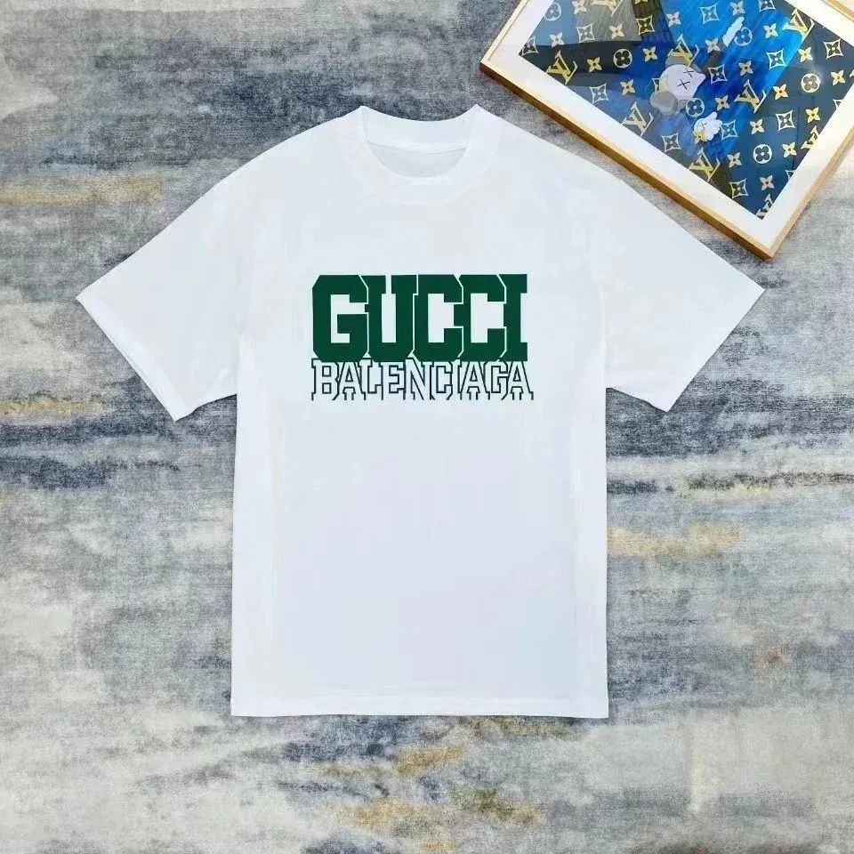 Gucci Gucci Green Logo White T-Shirt White - 1