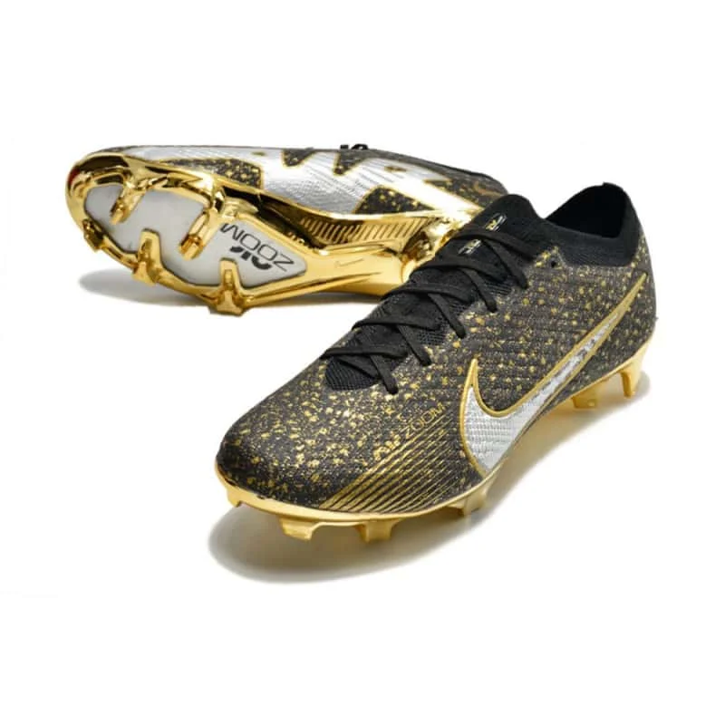 Nike Nike Mercurial Black & Gold Football Cleats Black - 1