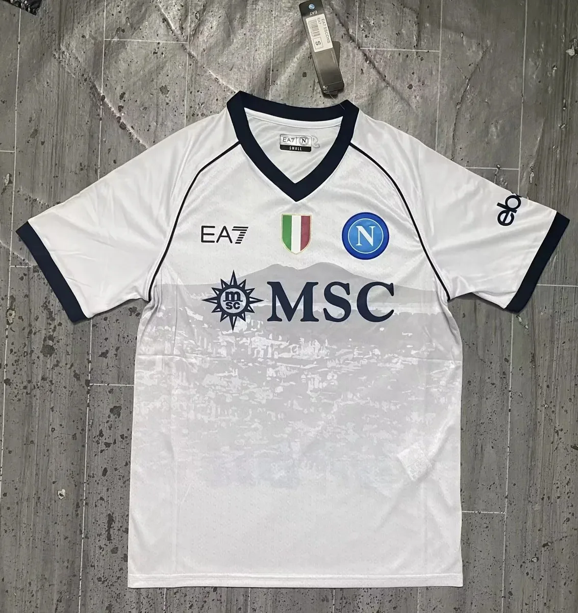 Armani EA7 Napoli White V-Neck Jersey White - 1