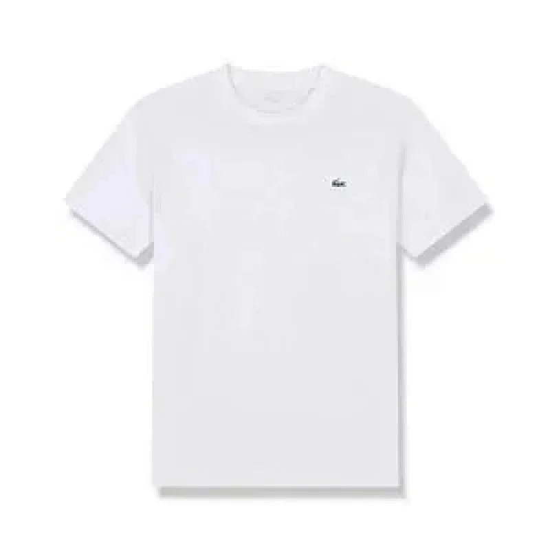 Lacoste Lacoste White Crocodile Logo T-Shirt White - 1