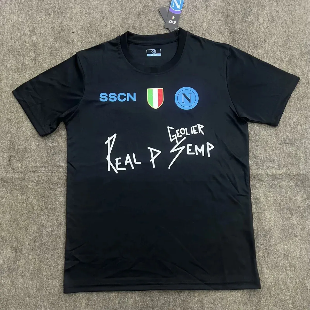 Other Black SSCN Geolier Real P Semp T-Shirt Black - 1