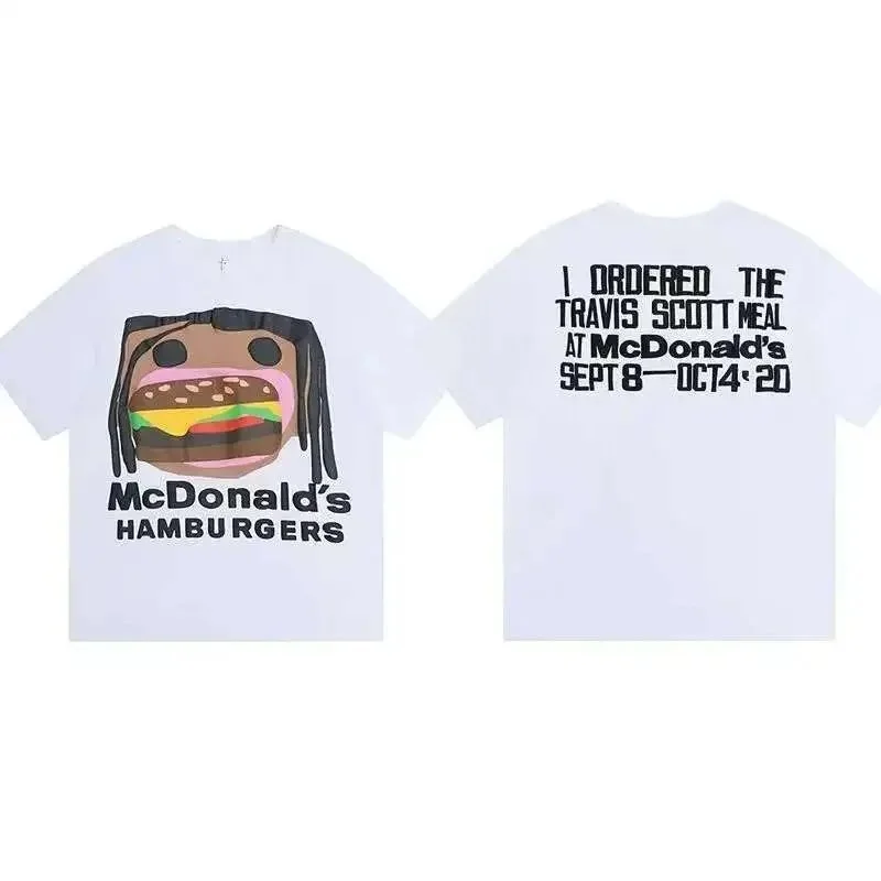Travis Scott White 'I Ordered the Travis Scott Meal' T-Shirt White - 1