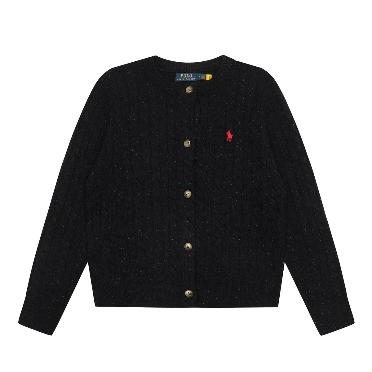 Polo Ralph Lauren Polo Ralph Lauren Black Cable Knit Cardigan Black - 1