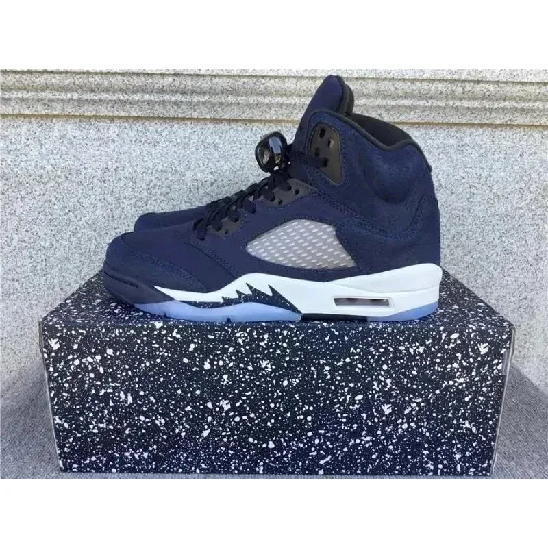 Jordan Nike Air Jordan 5 Midnight Navy Sneakers Navy - 1