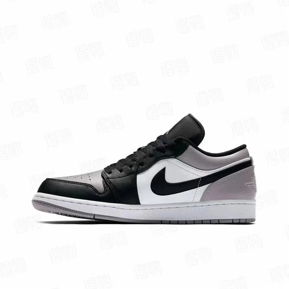 Jordan Nike Air Jordan 1 Low Black White Grey Sneakers Black - 1