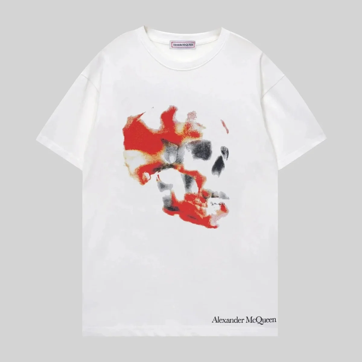 Alexander McQueen Alexander McQueen Skull Print White T-Shirt White - 1