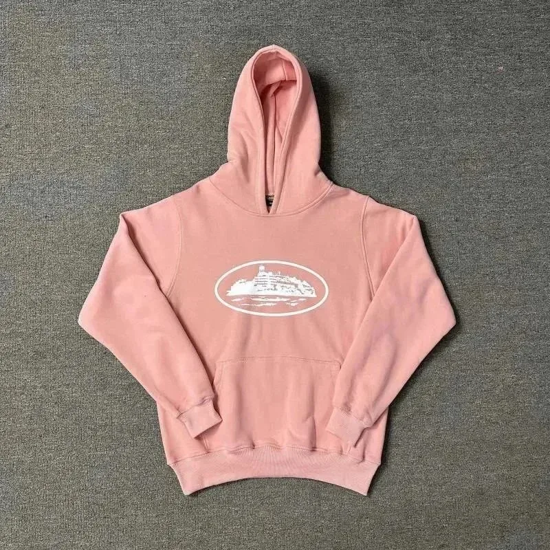 Other Pink Hoodie with White Oval Graphic Pink - 1