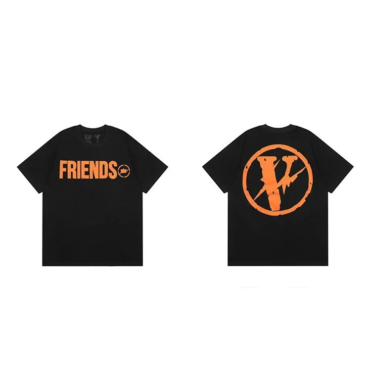 VLONE Vlone Friends T-Shirt Black Orange Black - 1
