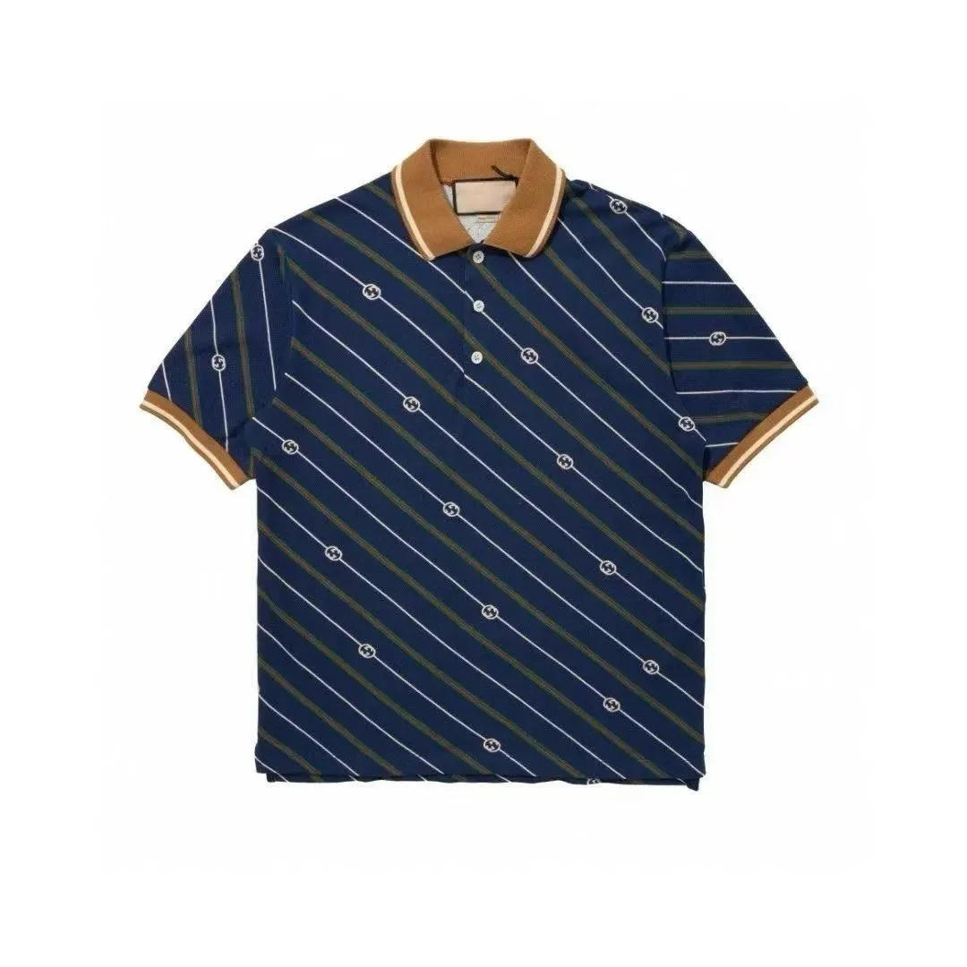 Gucci Gucci Diagonal Stripe Polo Shirt Navy Navy - 1