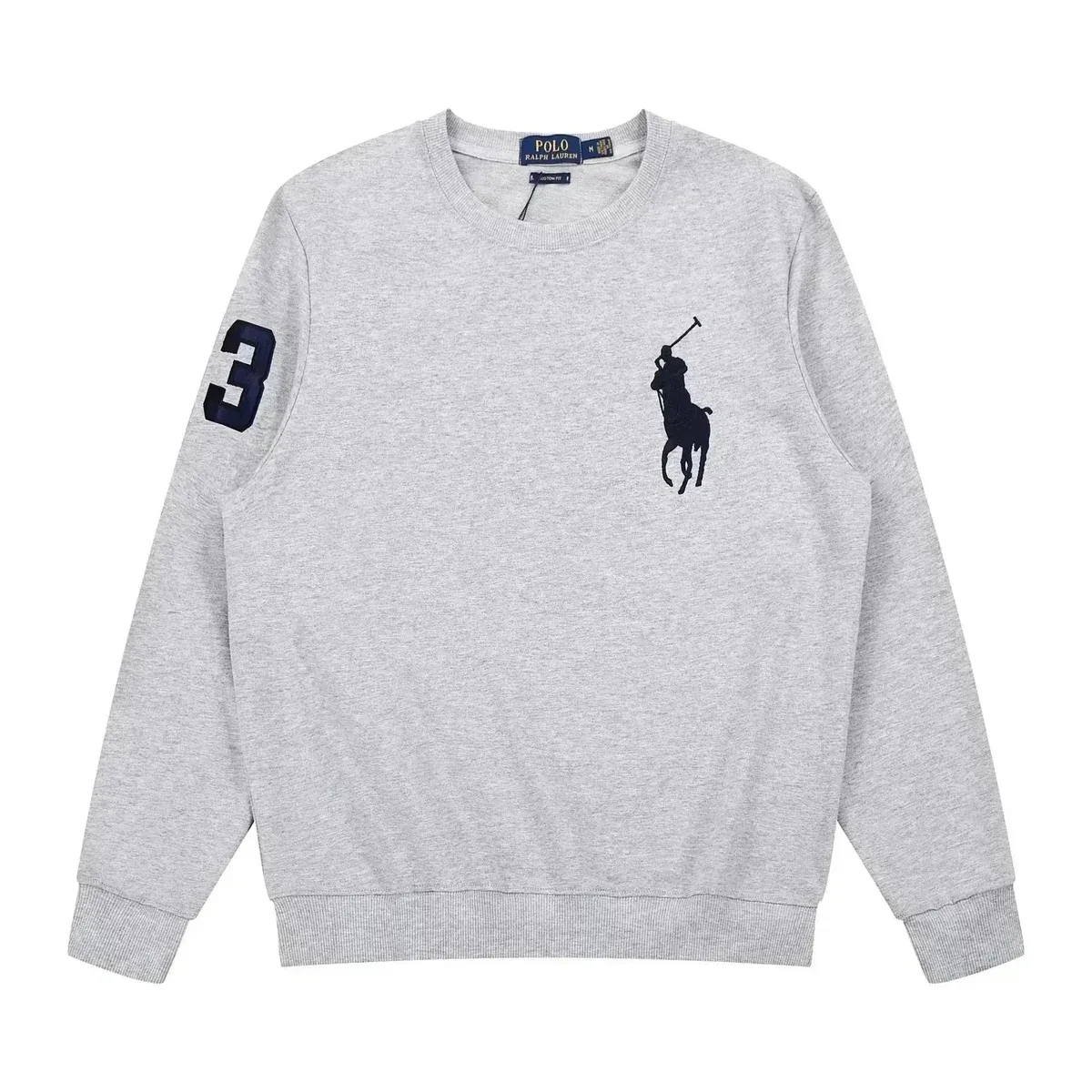 Polo Ralph Lauren Polo Ralph Lauren Grey Big Pony Crewneck Sweatshirt Grey - 1