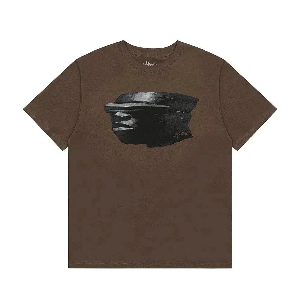 Other Unisex Brown Graphic T-Shirt Brown - 1