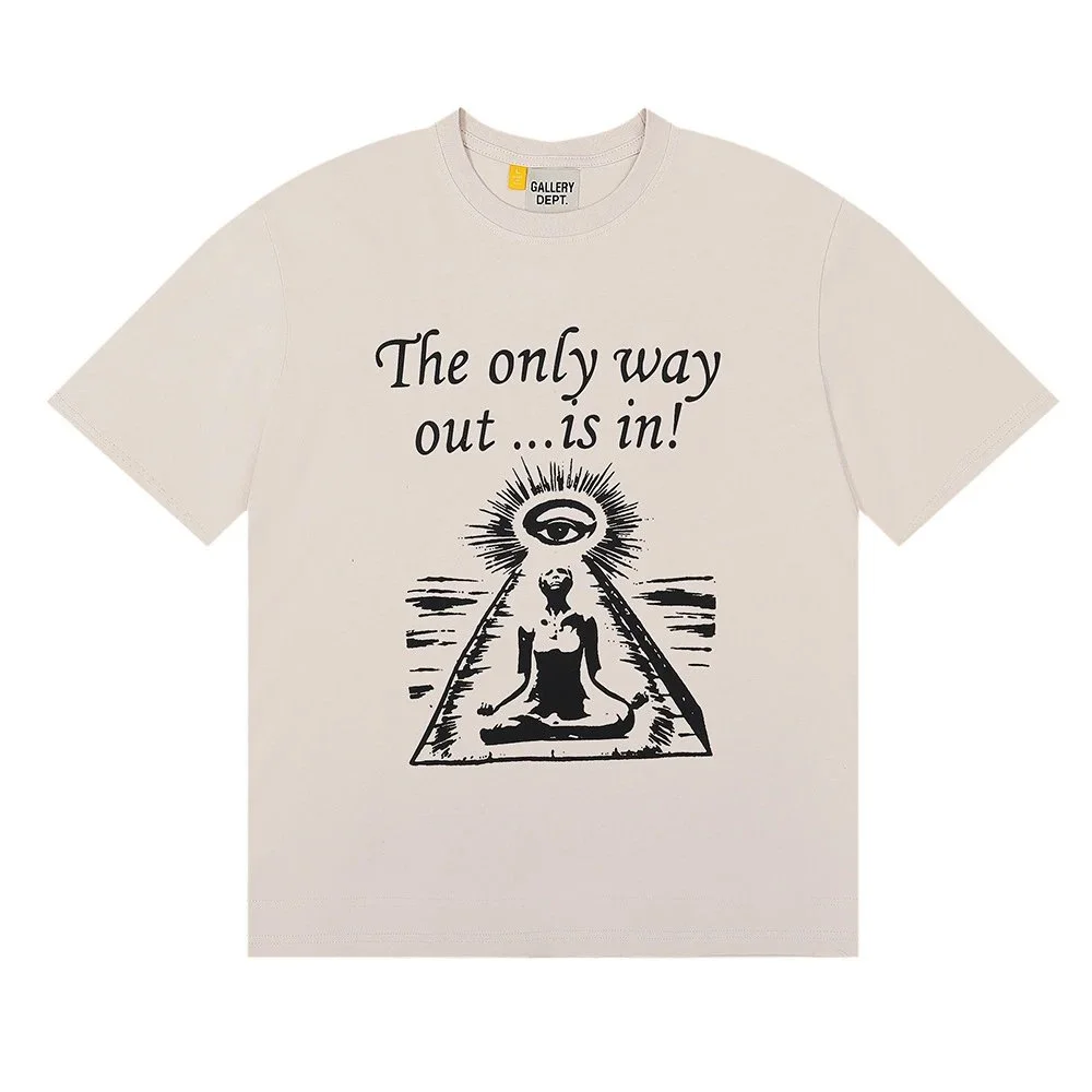Gallery Dept. Gallery Dept. The Only Way Out Is In T-Shirt Cream - 1