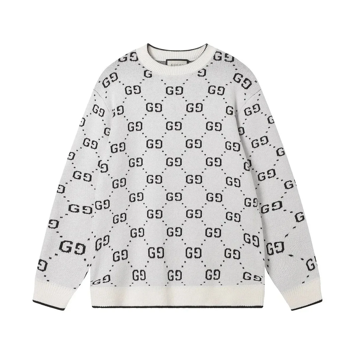 Gucci Gucci GG Logo Sweater White White - 1