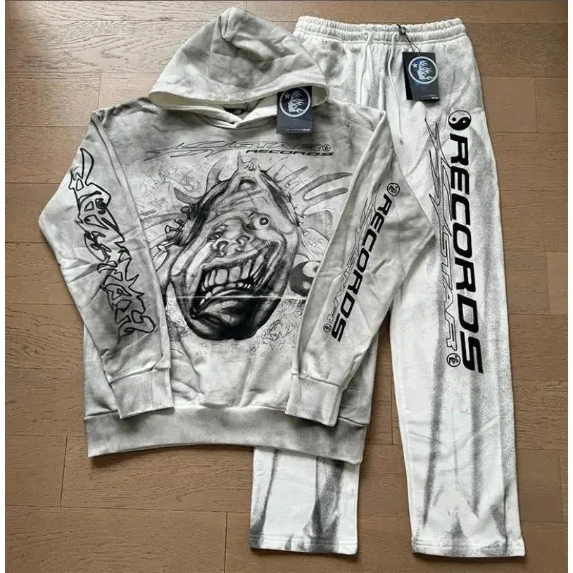 A Bathing Ape A Bathing Ape BAPE STA Tie-Dye Tracksuit Set White - 1