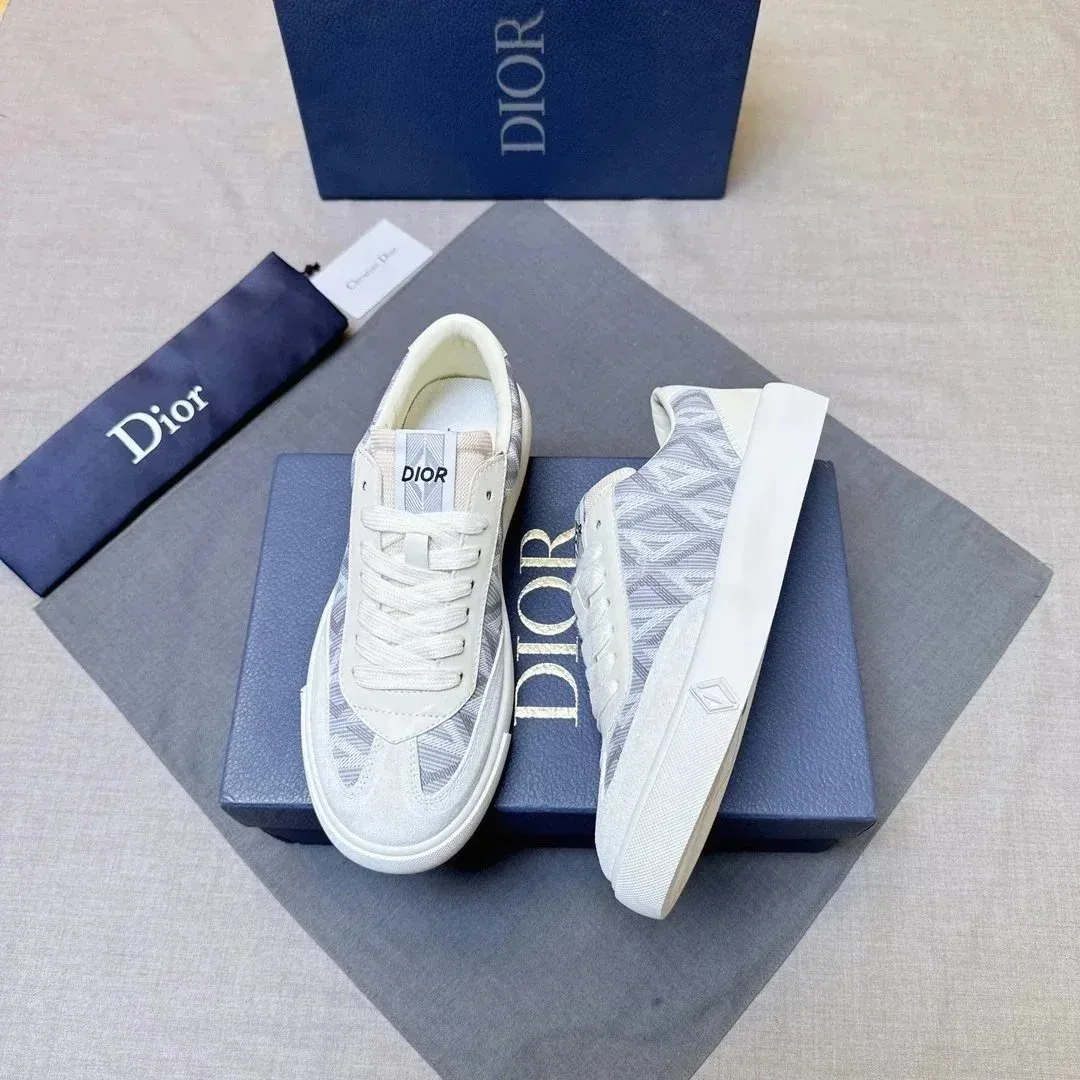 Dior Dior Lady Dior White & Grey Sneakers White - 1