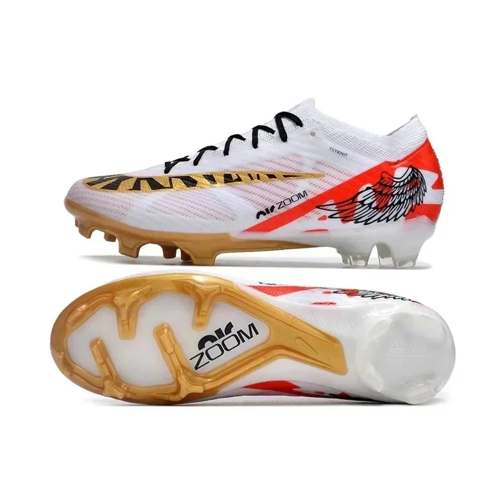 Nike Nike Mercurial White/Gold Football Cleats White - 1