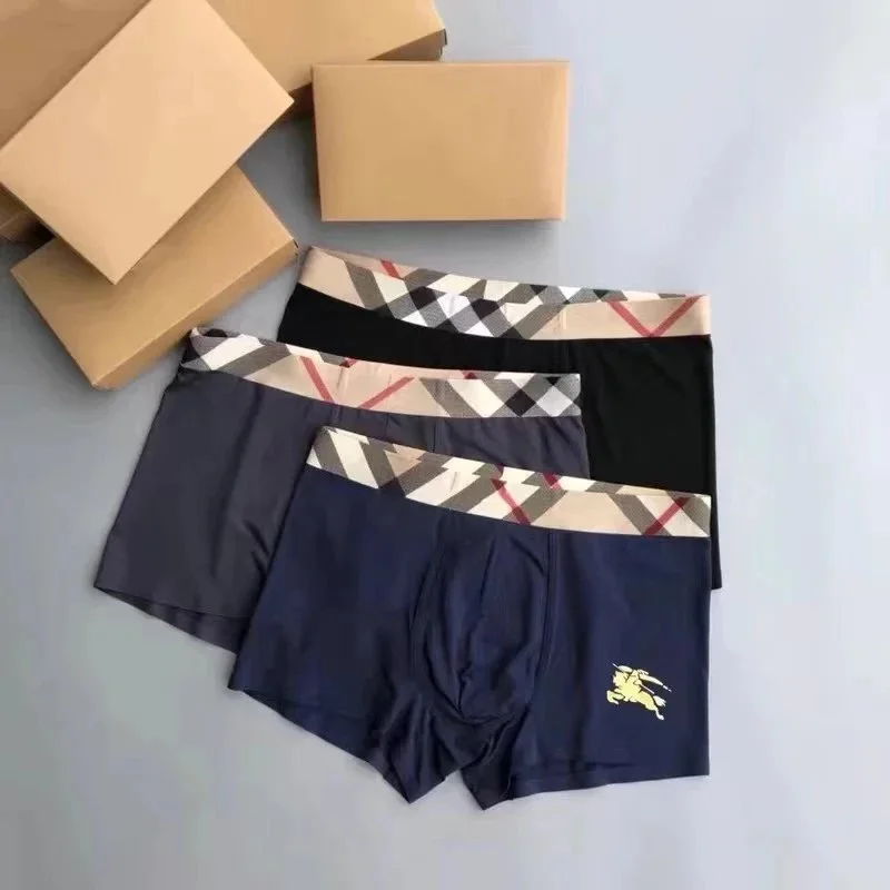 Burberry Burberry Nova Check Boxer Shorts Men's Underwear Navy - 1
