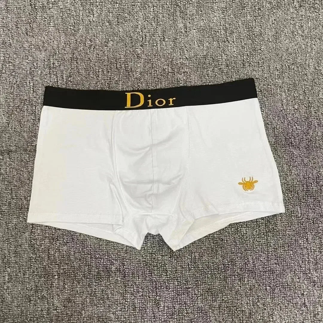 Dior Dior White Bee Embroidery Boxer Briefs White - 1
