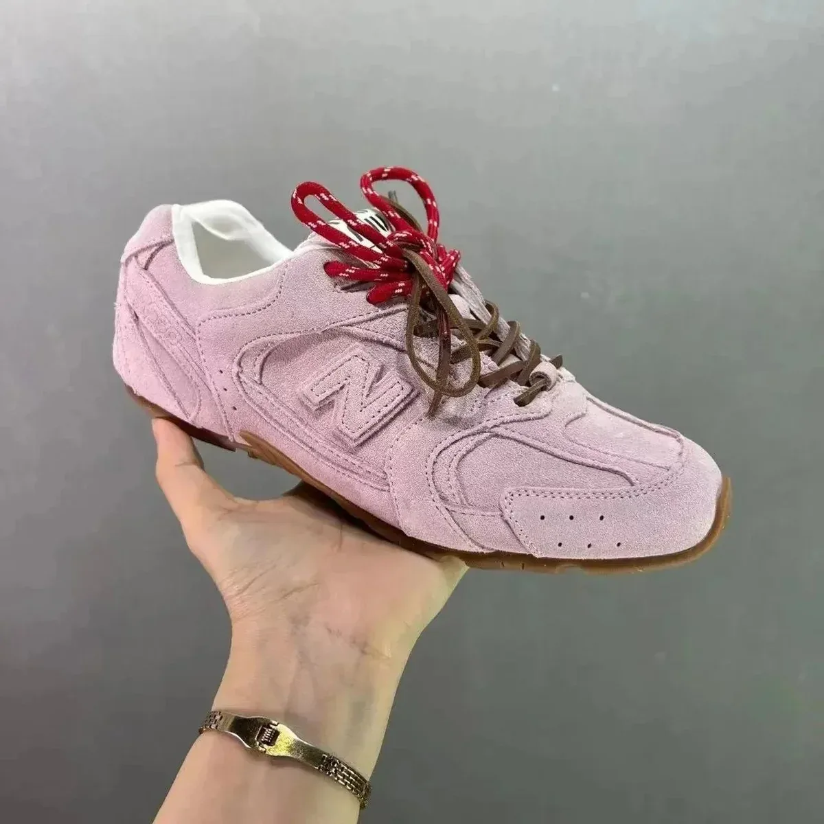 New Balance New Balance 574 Pink Suede Sneakers Pink - 1