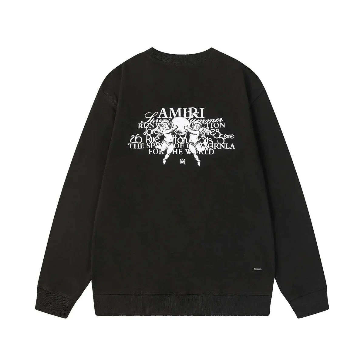 Amiri Amiri Black Graphic Crewneck Sweatshirt Black - 1