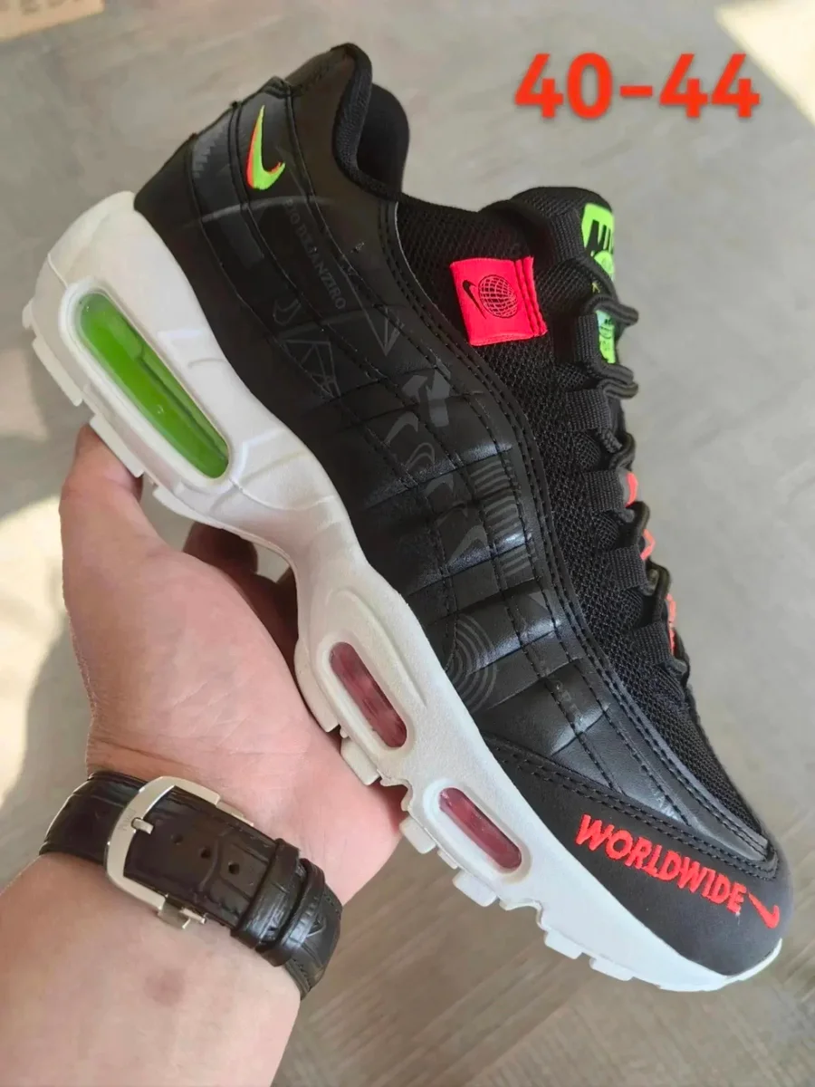 Nike Nike Air Max 95 Worldwide Black Green Sneakers Black - 1