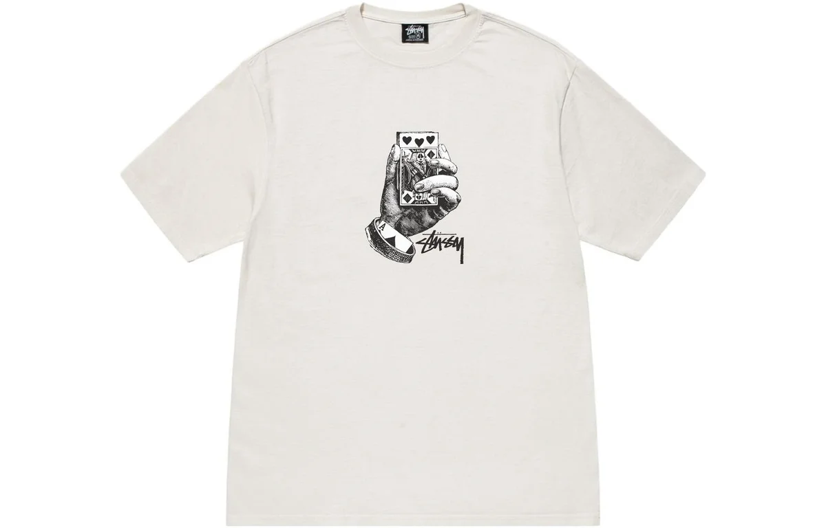 Stussy Stussy Basic Logo T-Shirt Off White White - 1