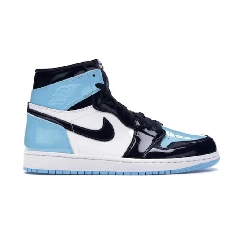 Jordan Nike Air Jordan 1 UNC Black/White Blue Sneakers Blue - 1