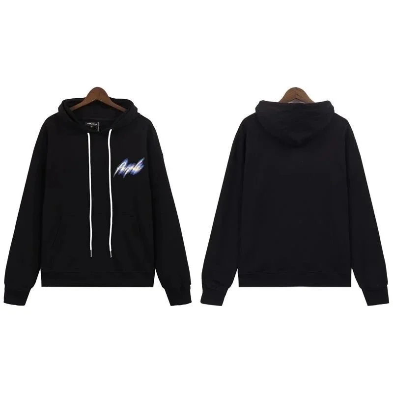 Other Black 'Purple' Print Hoodie Sweatshirt Black - 1
