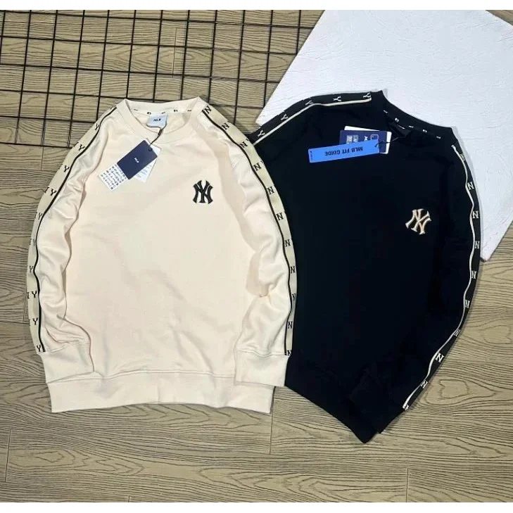 MLB MLB NY Yankees Crewneck Sweatshirt Beige/Black Beige - 1
