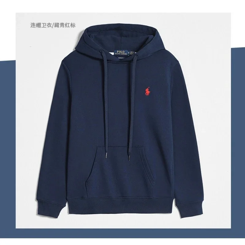 Polo Ralph Lauren Polo Ralph Lauren Navy Hoodie with Red Pony Logo Navy - 1