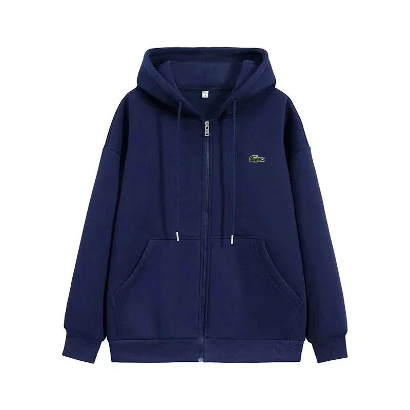 Lacoste Lacoste L.12.12 Navy Zip-Up Hoodie Navy - 1