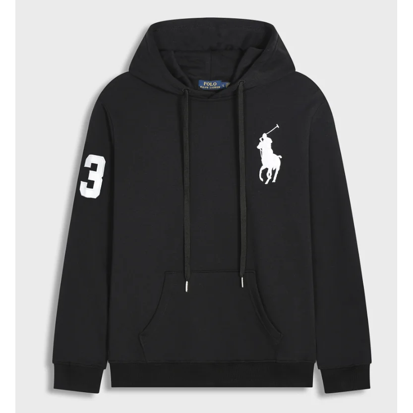 Polo Ralph Lauren Polo Ralph Lauren Black Big Pony Hoodie Black - 1