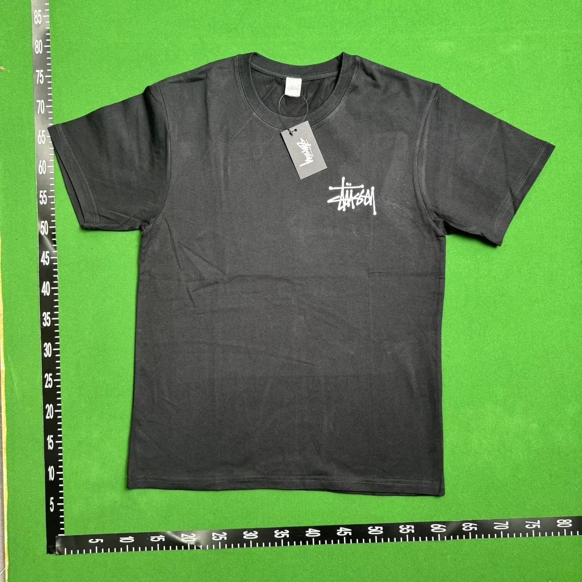 Stussy Stussy Black Logo T-Shirt Black - 1