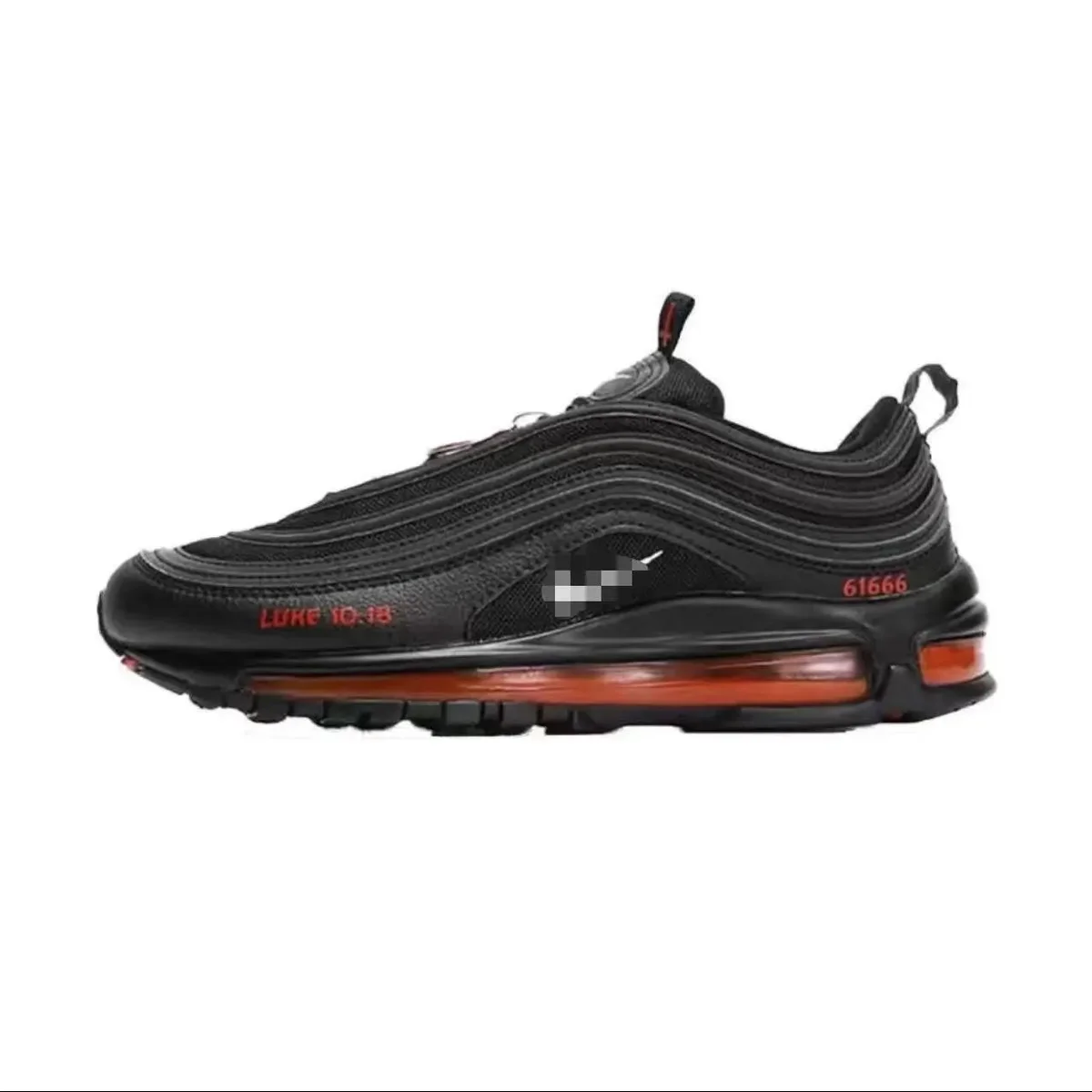 Nike Nike Air Max 97 Black Red Sneakers Black - 1