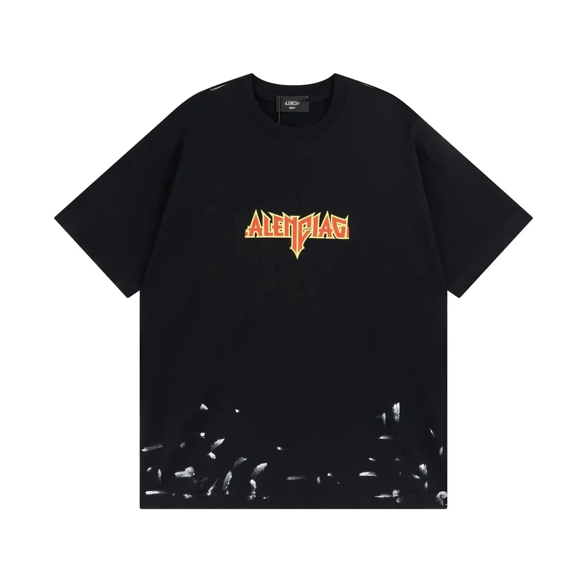 Other Black 'Alenciag' Graphic T-Shirt Black - 1