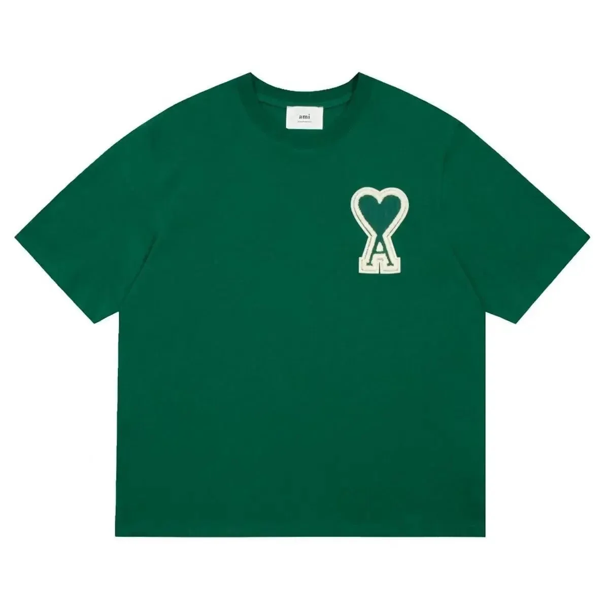 Ami Paris Ami Paris Green AMI Heart T-Shirt Green - 1
