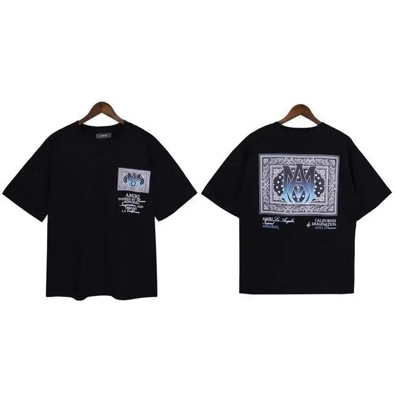 Amiri Amiri Black Bandana Print T-Shirt Black - 1