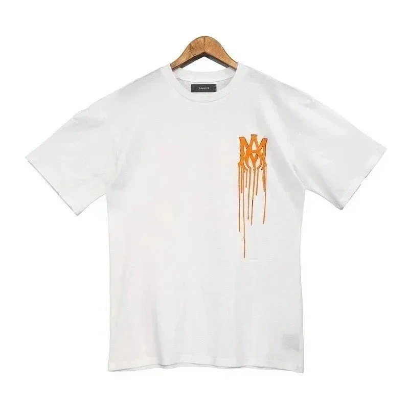 Amiri Amiri White 'M' Drip T-Shirt White - 1