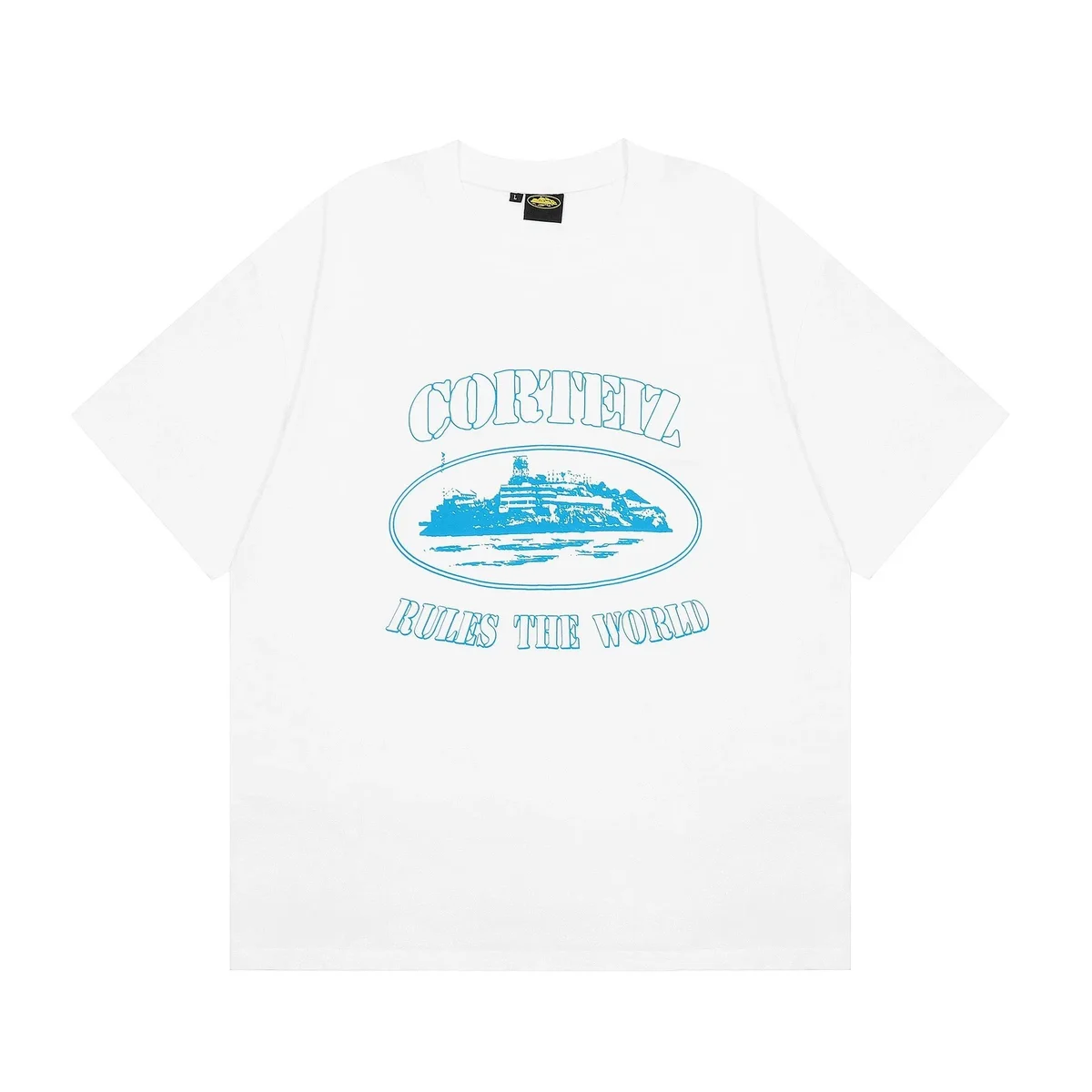 Corteiz Cortez Rules The World White T-Shirt White - 1