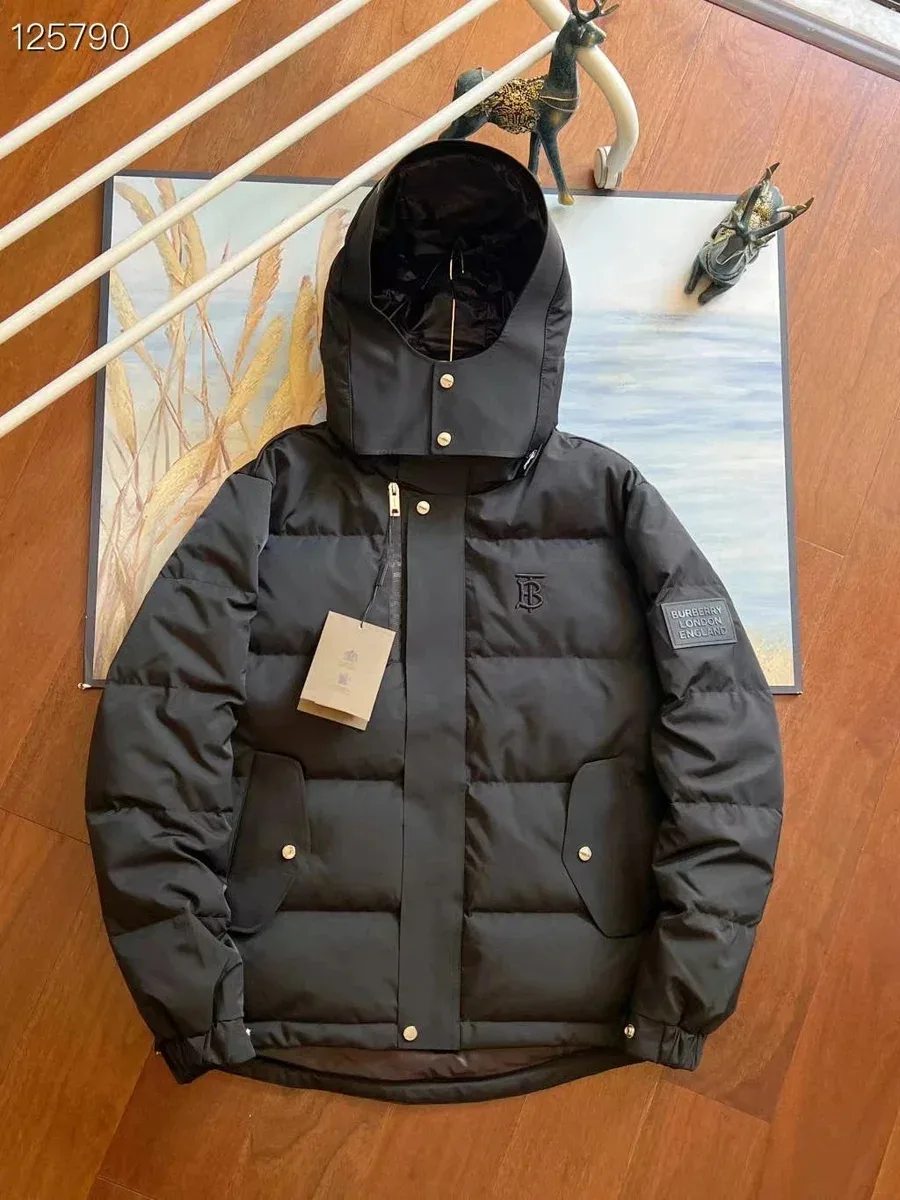 Burberry Burberry TB Monogram Black Puffer Jacket Black - 1