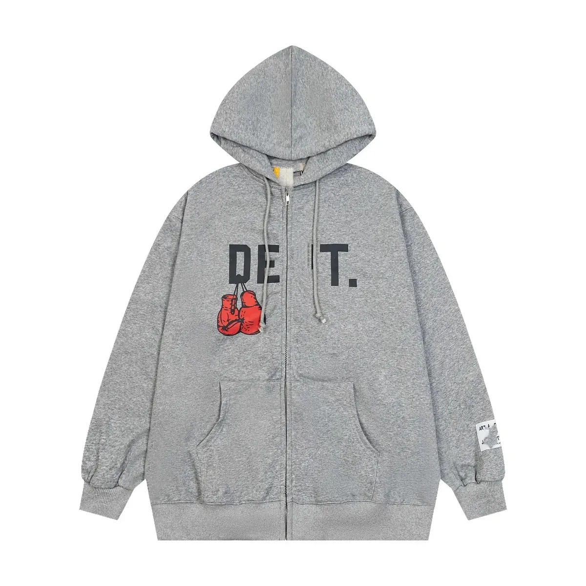 Other DEIT. Graphic Print Hoodie Sweatshirt Grey - 1