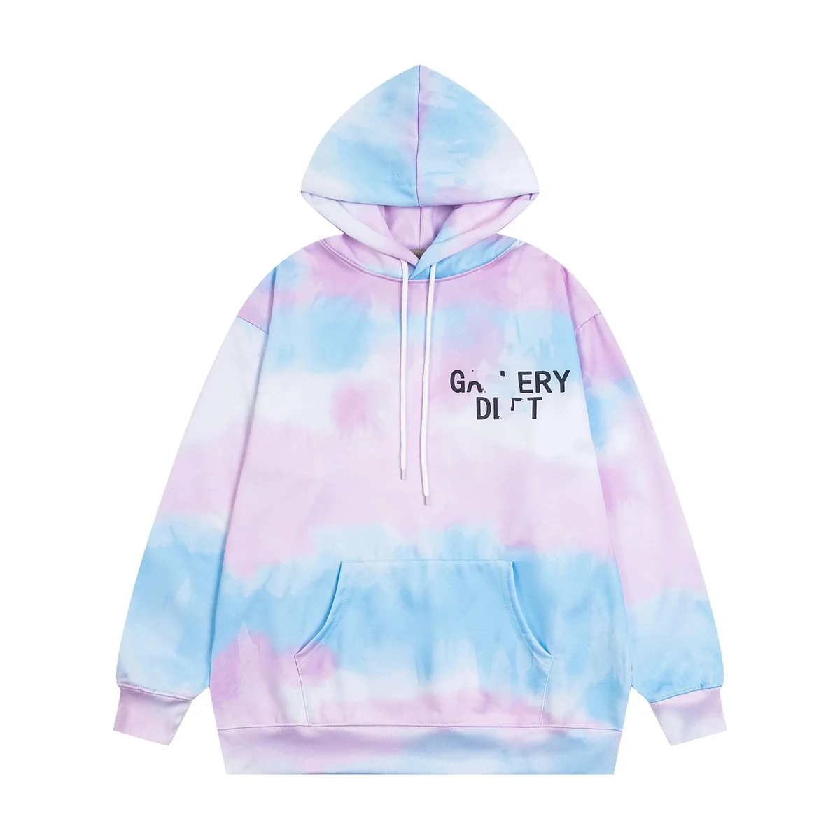 Other Unisex Tie-Dye Hoodie with 'Gallery Diet' Print Multicolor - 1