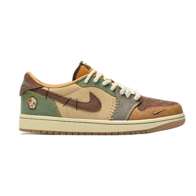 Jordan Nike Air Jordan 1 Low 'Voodoo' Sneakers Brown - 1
