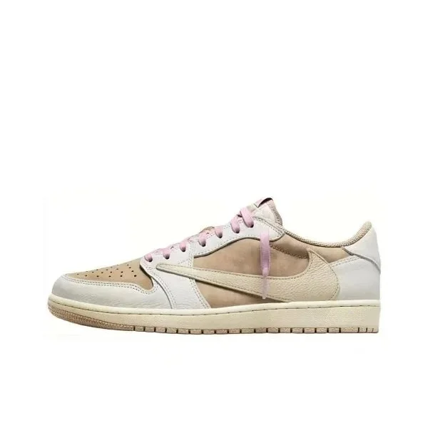 Jordan Nike Air Jordan 1 Low Beige/Pink Sneakers Beige - 1