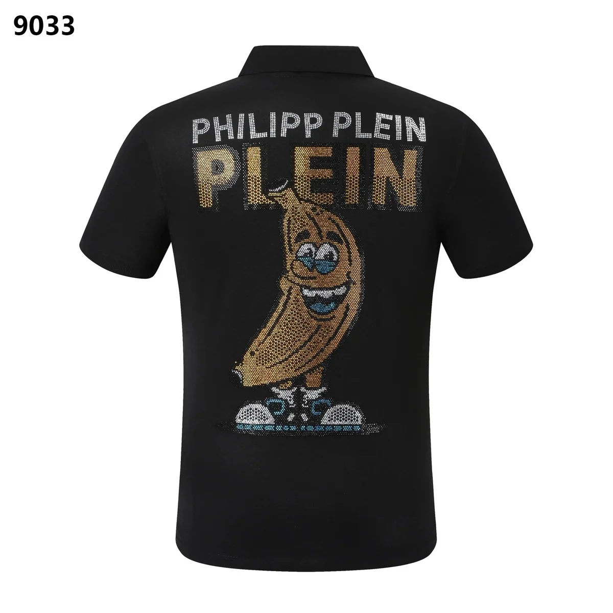 Philipp Plein Philipp Plein Banana Graphic Polo Shirt Black Black - 1