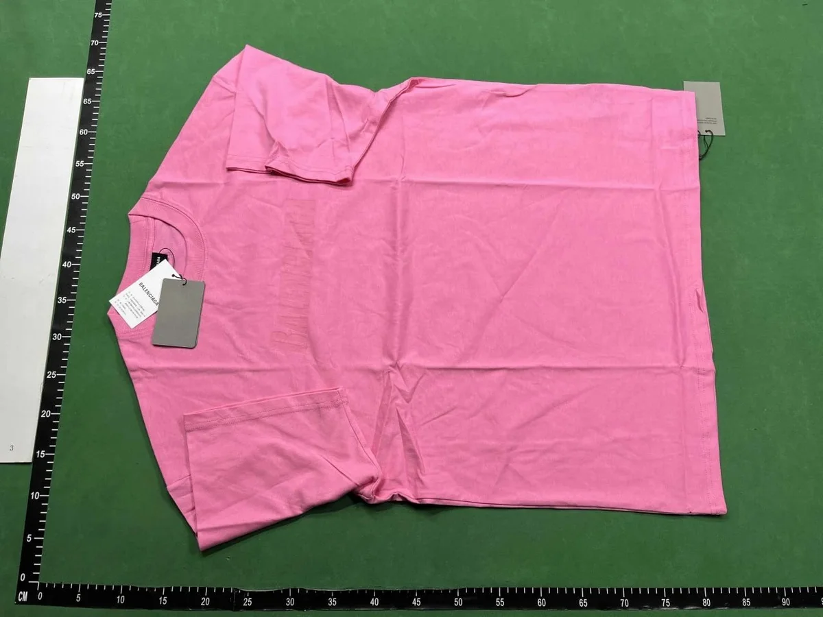 Balenciaga Balenciaga Pink Logo T-Shirt Pink - 1